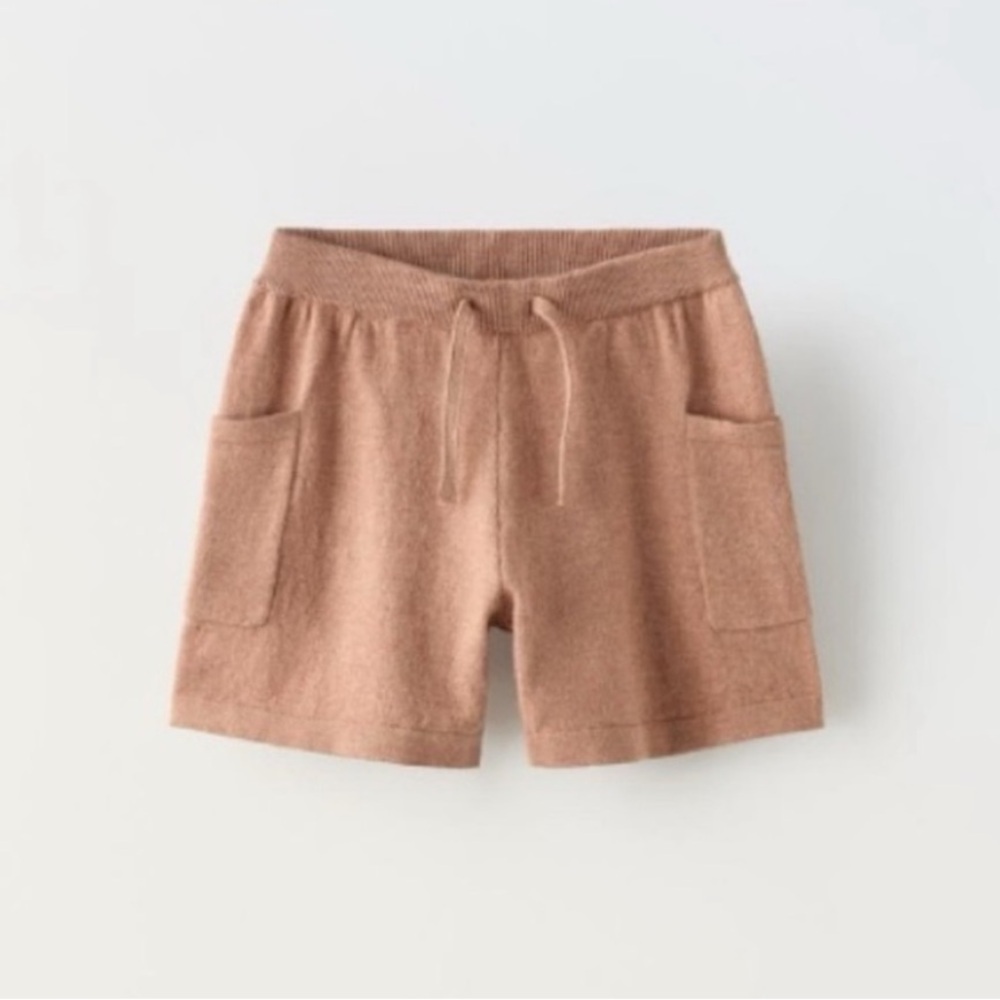 Zara kids, POCKETED KNIT SHORTS, 5/6 years
